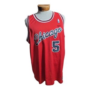 NBA - Chicago Bulls‎ Nike Jersey - Rose #5 - Size XL, Length +2, Red B5